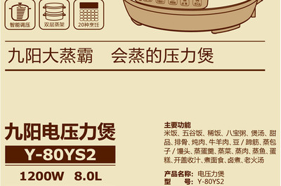 九阳电压力锅怎么蒸米饭,九阳电压力锅蒸米饭用哪个功能