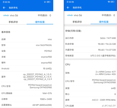 vivos6参数配置详情,vivos6上市时间是哪一年