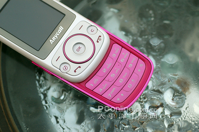 三星anycall滑盖手机粉色,三星滑盖手机金色