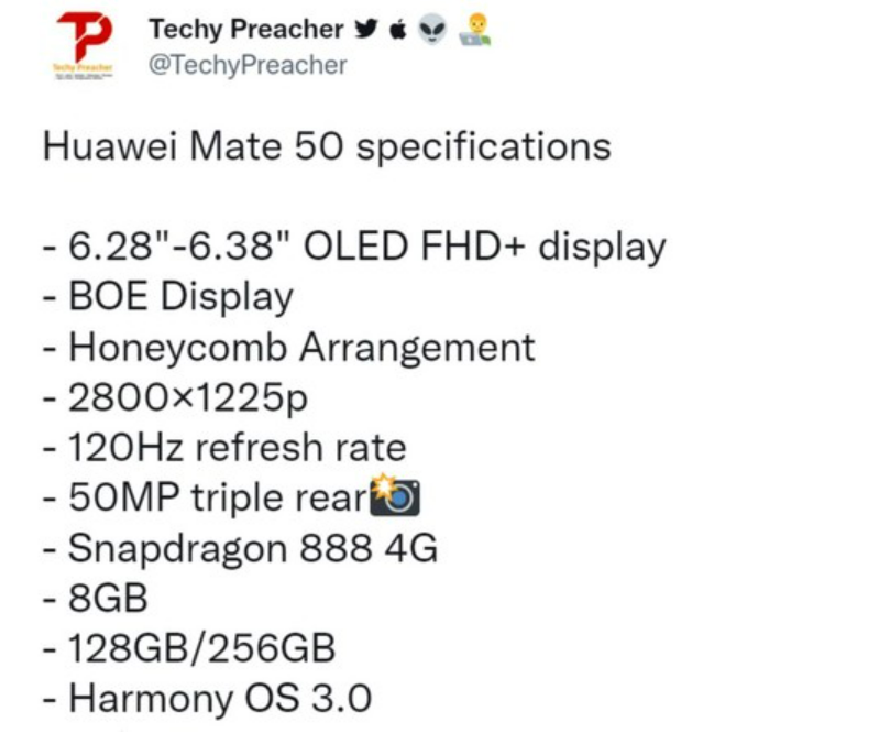 mate50pro参数,mate50pro参数价格