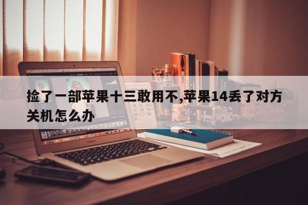 捡了一部苹果十三敢用不,苹果14丢了对方关机怎么办